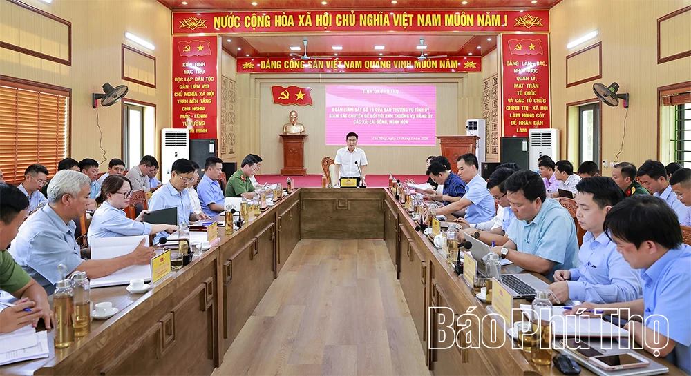 Giám sát đối với Ban Thường vụ Đảng ủy các xã Lai Đồng, Minh Hòa
