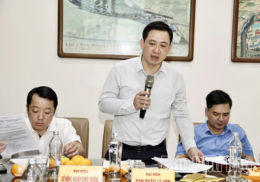 Đoàn công tác Ủy ban Khoa học, Công nghệ và Môi trường của Quốc hội khảo sát tại Khu công nghiệp Bình Xuyên