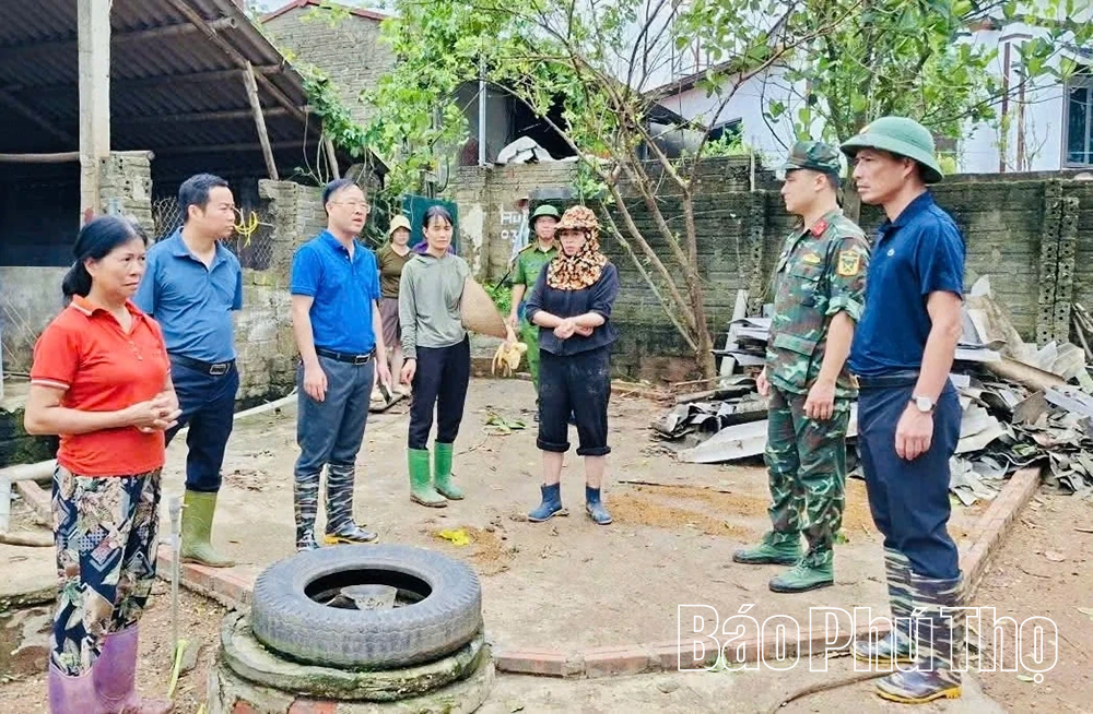 Trạm Thản khẩn trương khắc phục thiệt hại do mưa dông