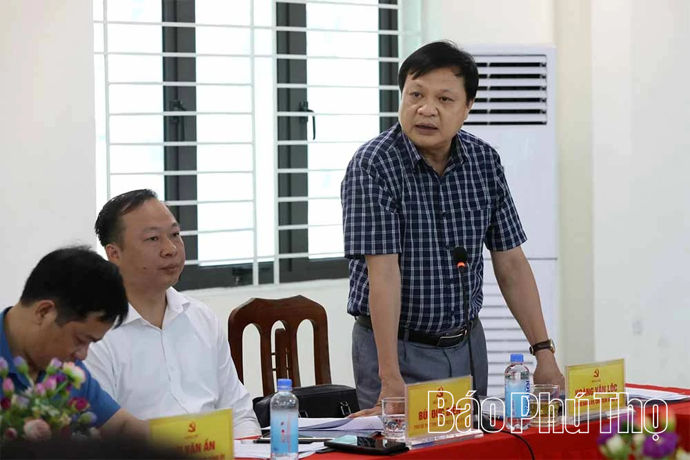 Thông qua dự thảo báo cáo giám sát đối với Ban Thường vụ Đảng ủy xã Nật Sơn và Hợp Kim