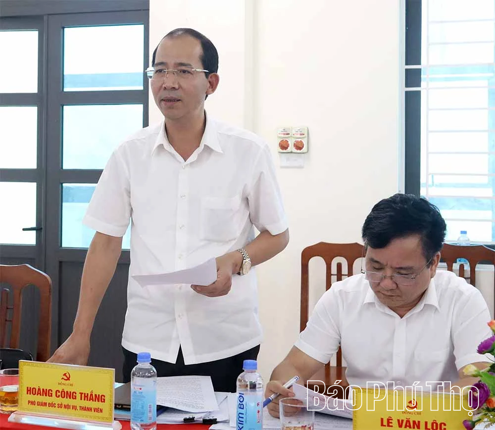 Thông qua dự thảo báo cáo giám sát đối với Ban Thường vụ Đảng ủy xã Nật Sơn và Hợp Kim