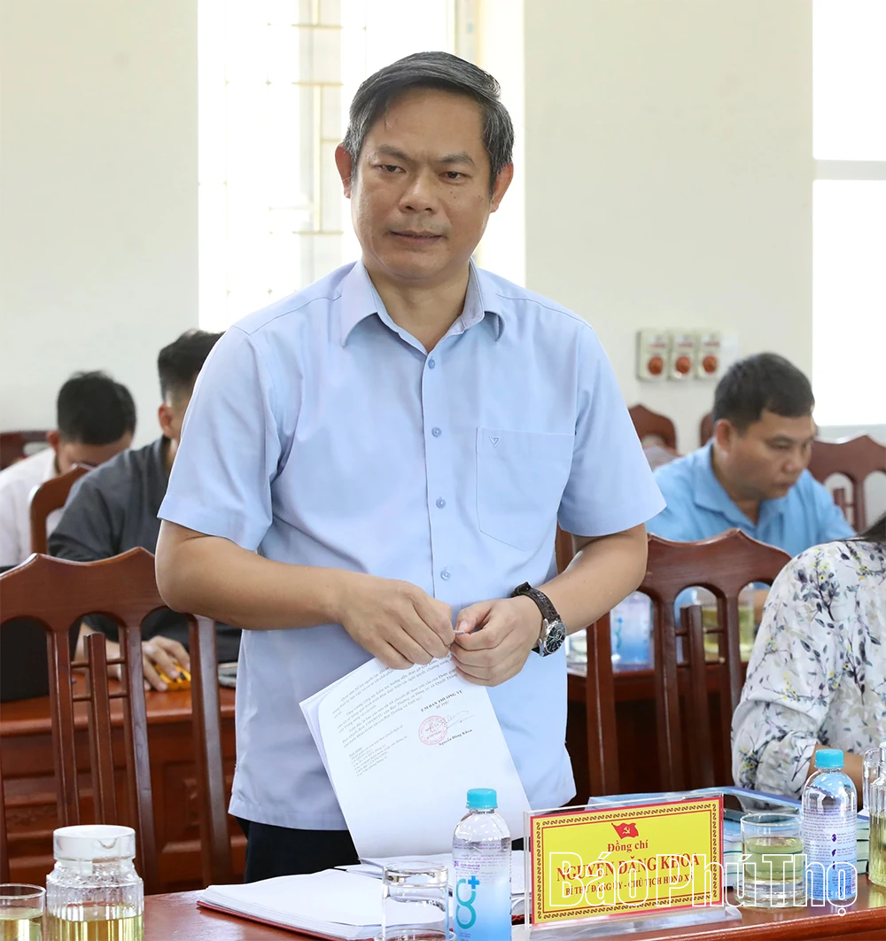 Thông qua dự thảo báo cáo kết quả giám sát đối với Ban Thường vụ Đảng ủy xã Quyết Thắng và Thượng Cốc