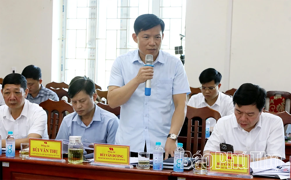 Thông qua dự thảo báo cáo kết quả giám sát đối với Ban Thường vụ Đảng ủy xã Quyết Thắng và Thượng Cốc