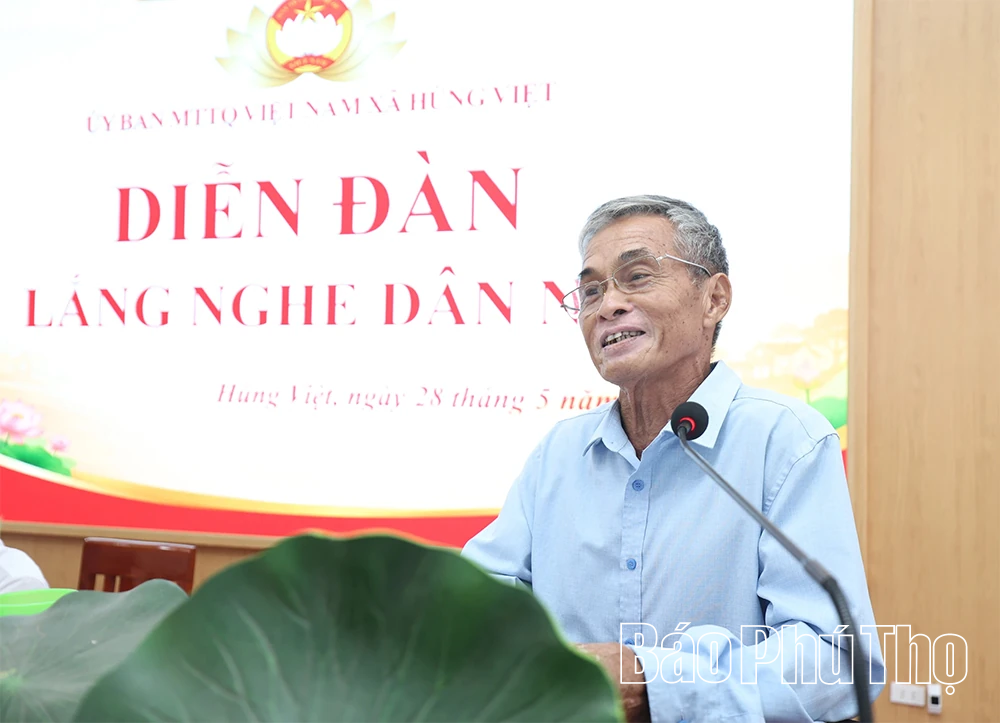 Xã Hùng Việt tổ chức Diễn đàn “Lắng nghe dân nói”