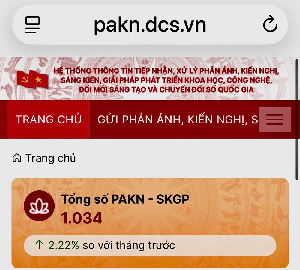 Tăng cường tiếp nhận phản ánh, kiến nghị trên Hệ thống PAKN-SKGP