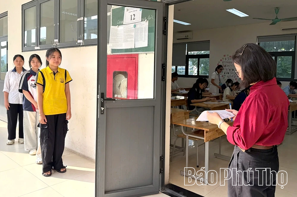 Kỳ thi tuyển sinh vào THPT Chuyên Vĩnh Phúc diễn ra nghiêm túc, an toàn, đúng quy chế