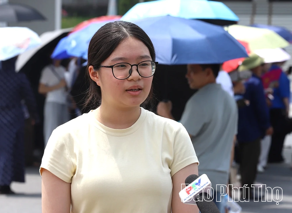 Hội đồng coi thi THPT Chuyên Hùng Vương: 1.401 thí sinh hoàn thành bài thi môn chuyên