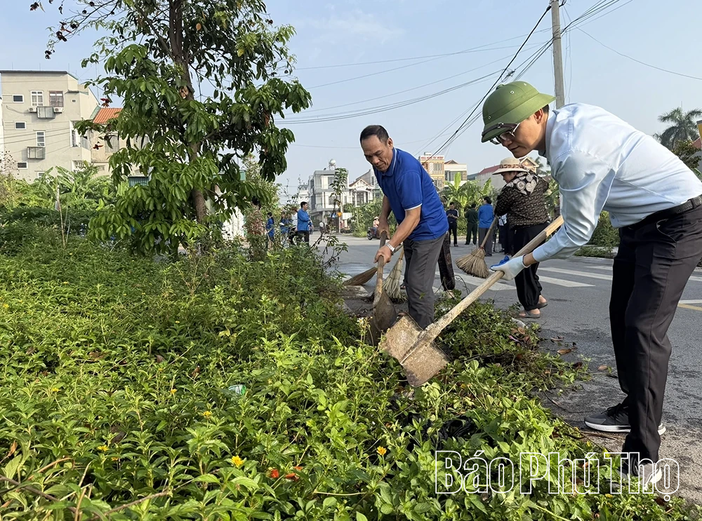 Xã Vĩnh Tường phát động ra quân hưởng ứng Ngày Môi trường thế giới
