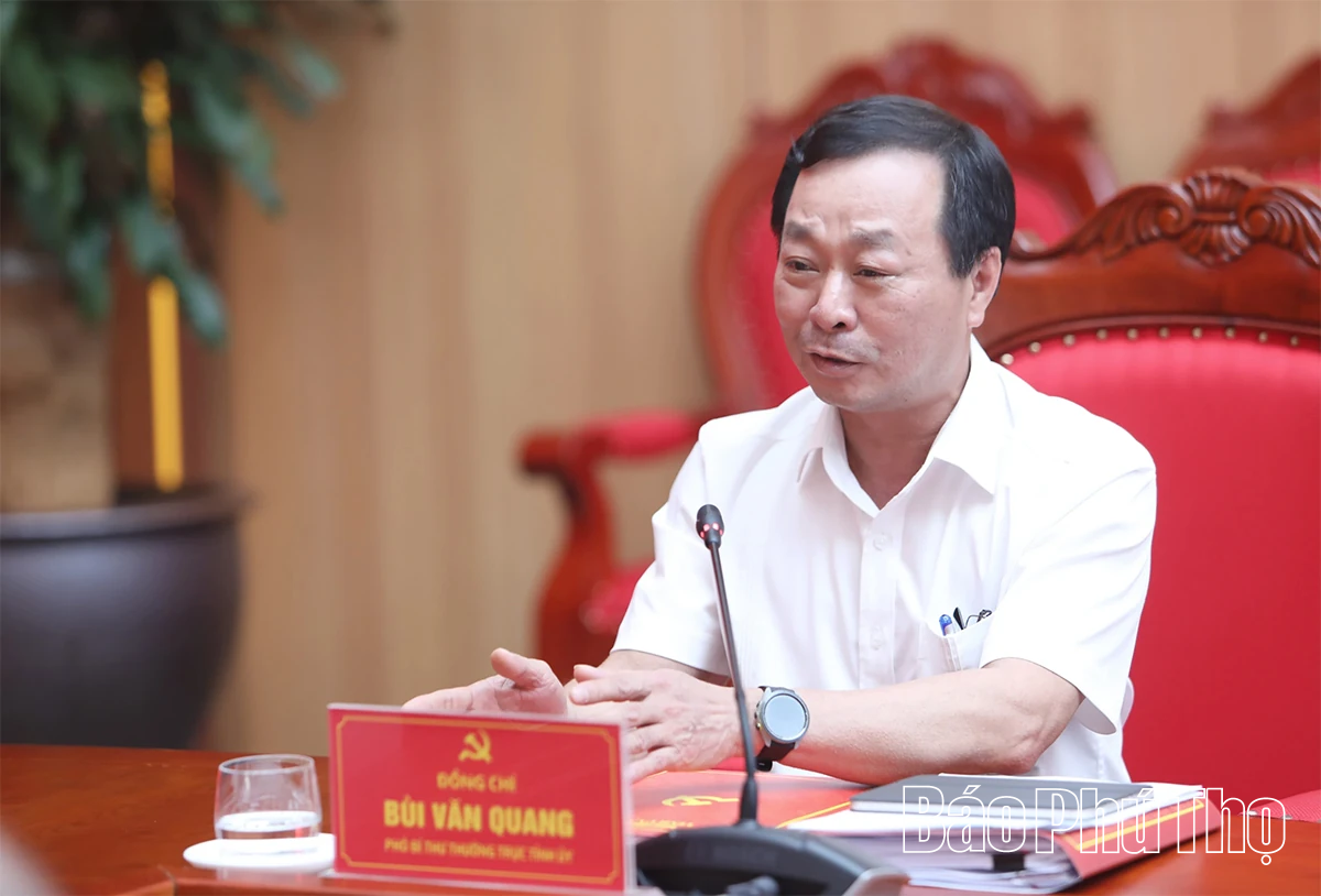 Ban Thường vụ Tỉnh ủy xem xét, cho ý kiến một số nội dung quan trọng