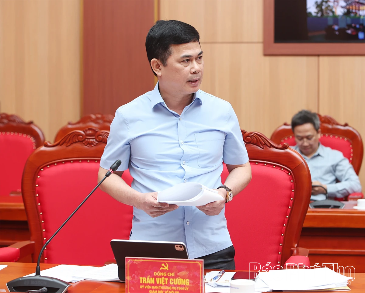 Ban Thường vụ Tỉnh ủy xem xét, cho ý kiến một số nội dung quan trọng