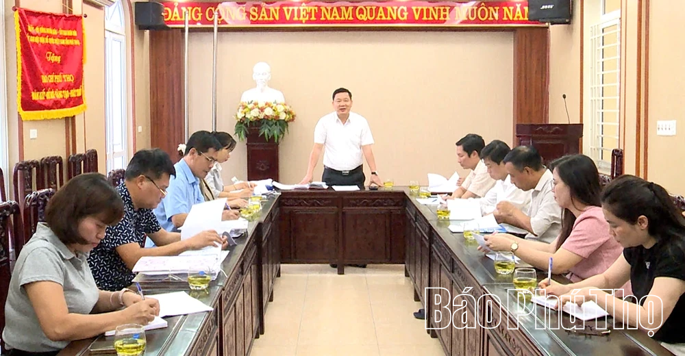 Họp Ban tổ chức Giải báo chí “Phú Thọ vững bước đi lên”