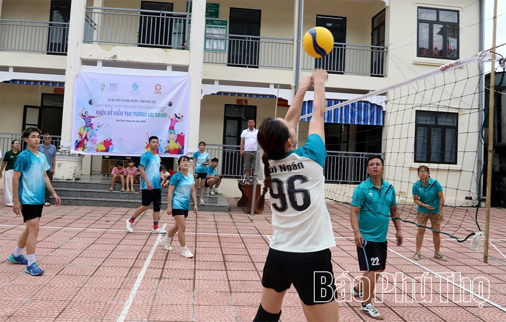 Giải bóng chuyền hơi “Khỏe để kiến tạo tương lai xanh”