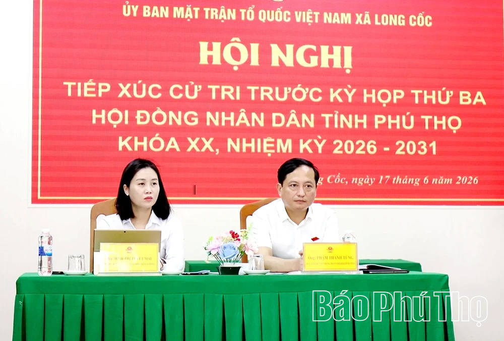 Đại biểu HĐND tỉnh tiếp xúc cử tri xã Long Cốc trước Kỳ họp thứ Ba