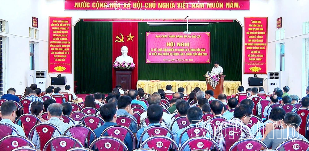 Đào Xá triển khai nhiệm vụ 6 tháng cuối năm 2026