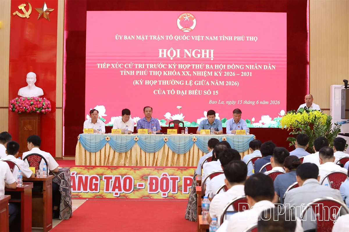 Tổ đại biểu số 15 HĐND tỉnh tiếp xúc cử tri trước Kỳ họp thứ Ba tại xã Bao La
