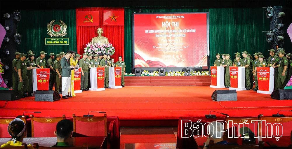 Hội thi Lực lượng tham gia bảo vệ an ninh, trật tự ở cơ sở giỏi tỉnh Phú Thọ lần thứ I năm 2026 - Cụm thi số 6