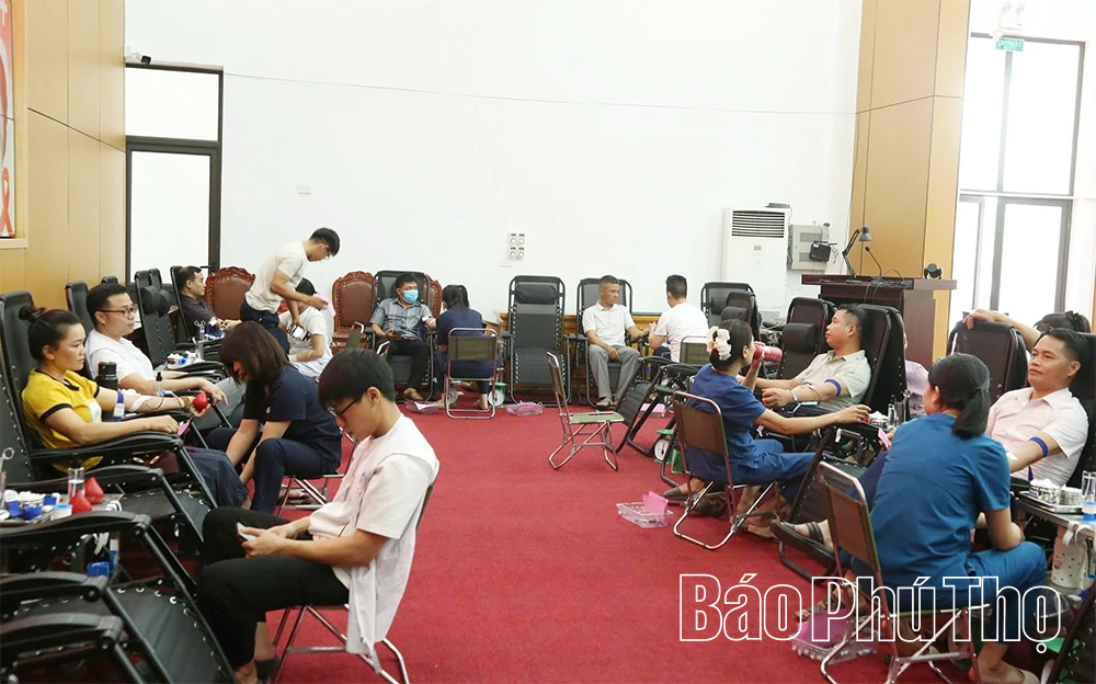 Tiếp nhận 152 đơn vị máu thông qua ngày hội hiến máu tình nguyện