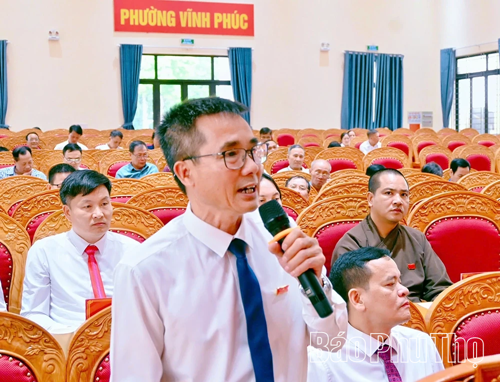 HĐND phường Vĩnh Phúc quyết nghị nhiều nội dung quan trọng