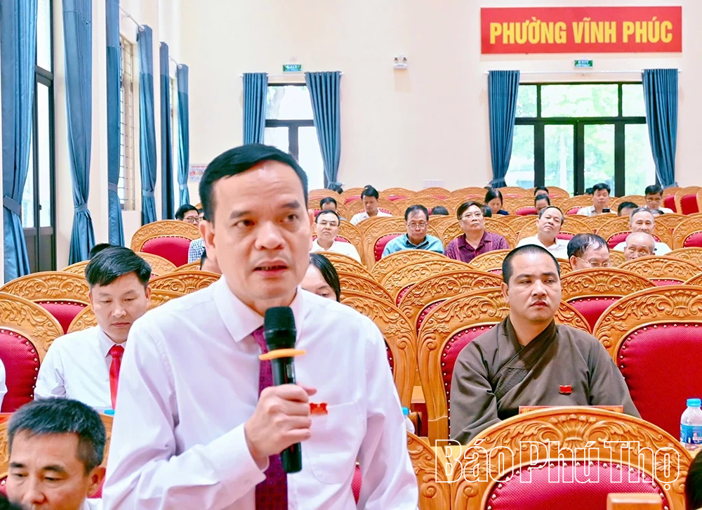 HĐND phường Vĩnh Phúc quyết nghị nhiều nội dung quan trọng