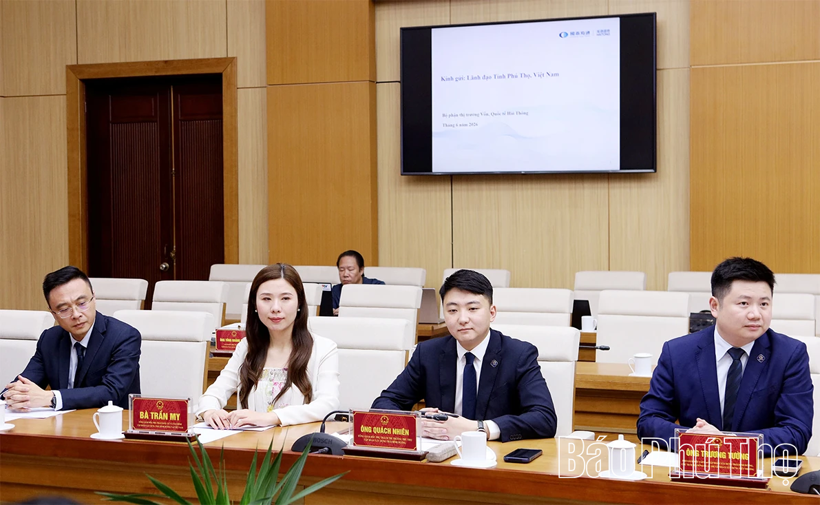 Phú Thọ đẩy mạnh hợp tác với các tập đoàn tài chính, xây dựng hàng đầu Trung Quốc