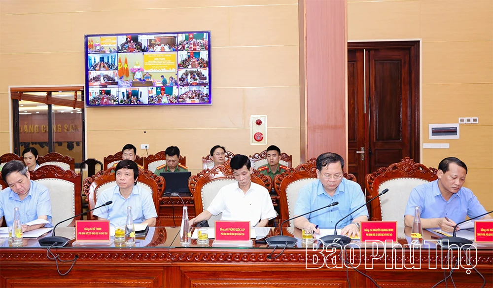 Phú Thọ tiên phong tổ chức hội nghị trực tuyến toàn tỉnh về phòng ngừa vi phạm pháp luật trong lứa tuổi học sinh