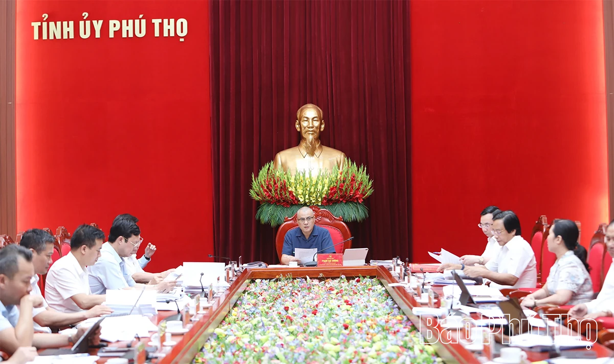Ban Thường vụ Tỉnh ủy xem xét, cho ý kiến nhiều nội dung quan trọng