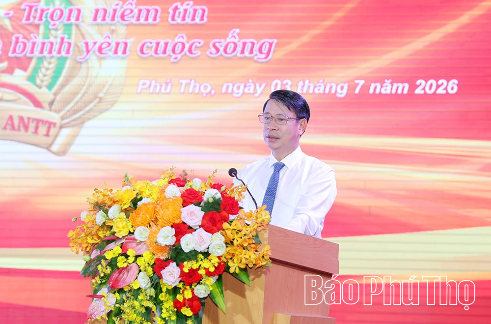 Khai mạc chung kết Hội thi Lực lượng tham gia bảo vệ an ninh, trật tự ở cơ sở giỏi tỉnh Phú Thọ lần thứ I năm 2026