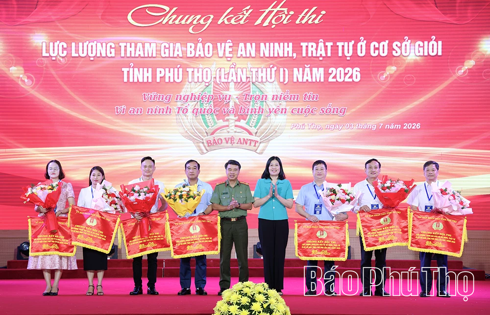 Khai mạc chung kết Hội thi Lực lượng tham gia bảo vệ an ninh, trật tự ở cơ sở giỏi tỉnh Phú Thọ lần thứ I năm 2026