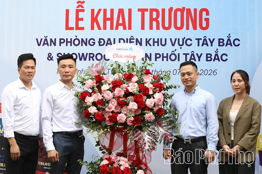 Khai trương Văn phòng đại diện và showroom Sơn Kimiko tại phường Hòa Bình