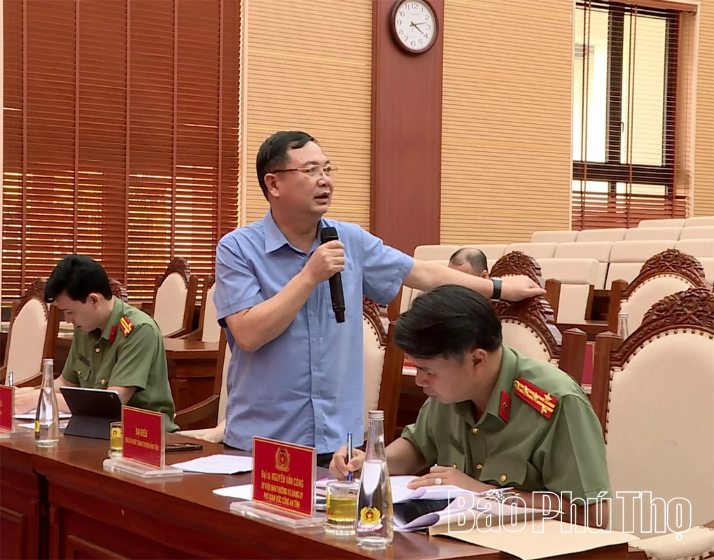 Tổng duyệt Hội thi Lực lượng tham gia bảo vệ an ninh, trật tự ở cơ sở giỏi tỉnh Phú Thọ lần thứ Nhất năm 2026