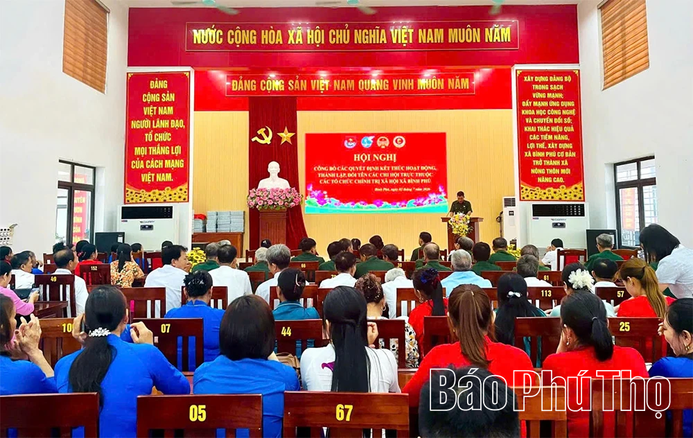 Bình Phú kiện toàn các chi hội, chi đoàn sau sắp xếp đơn vị thôn