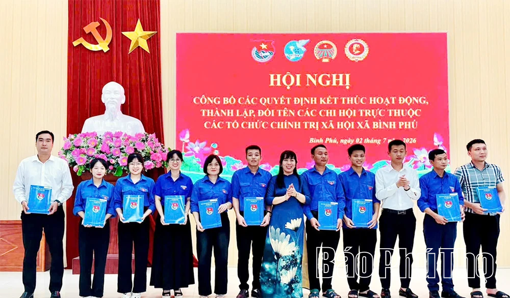 Bình Phú kiện toàn các chi hội, chi đoàn sau sắp xếp đơn vị thôn