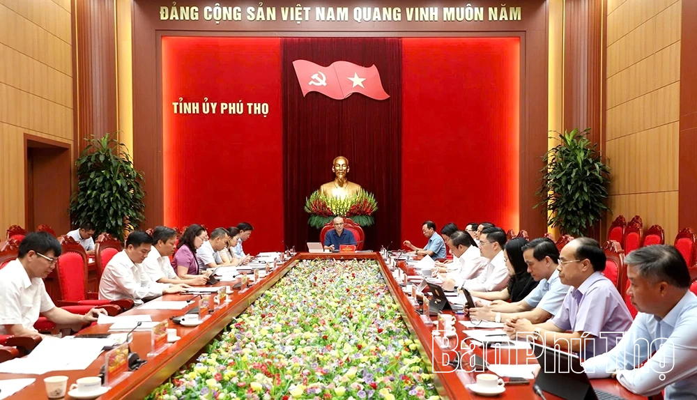 Ban Thường vụ Tỉnh ủy cho ý kiến vào nhiều nội dung quan trọng
