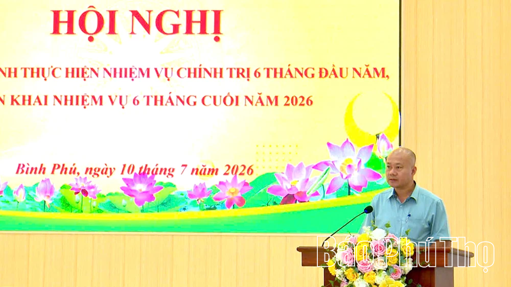 Đảng ủy xã Bình Phú triển khai nhiệm vụ 6 tháng cuối năm 2026