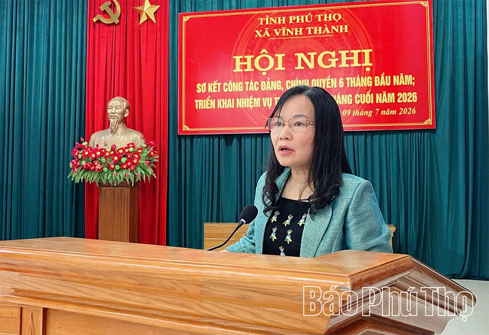 Xã Vĩnh Thành triển khai nhiệm vụ 6 tháng cuối năm 2026