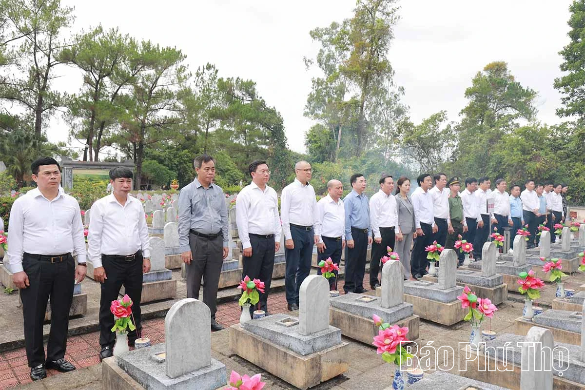 Lễ động thổ cải tạo, nâng cấp khu mộ liệt sĩ tỉnh Phú Thọ tại Nghĩa trang Liệt sĩ Quốc gia Trường Sơn và Nghĩa trang Liệt sĩ Quốc gia Đường 9