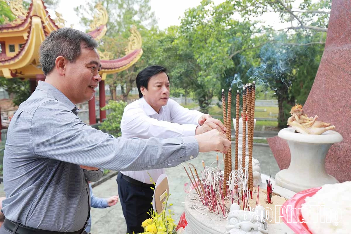 Lễ động thổ cải tạo, nâng cấp khu mộ liệt sĩ tỉnh Phú Thọ tại Nghĩa trang Liệt sĩ Quốc gia Trường Sơn và Nghĩa trang Liệt sĩ Quốc gia Đường 9