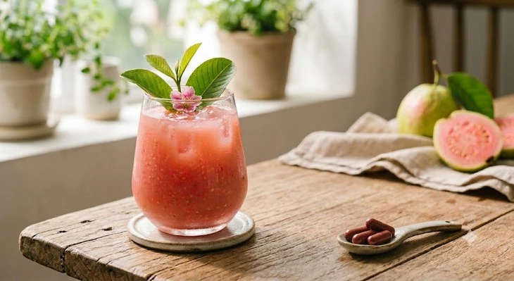Lợi ích khi uống nước ép ổi với thuốc bổ sung sắt cho người bị thiếu máu