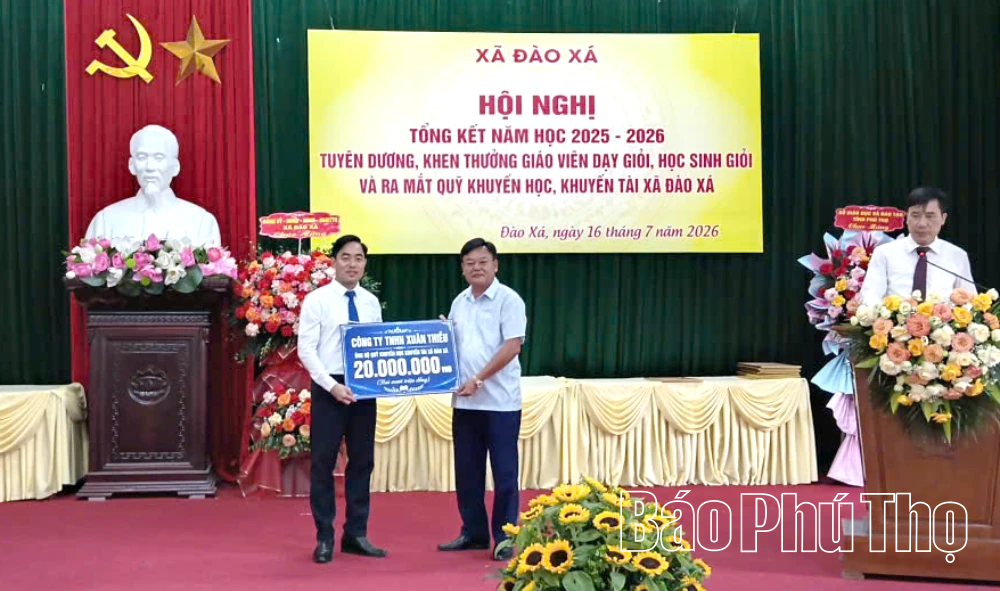 Ra mắt Quỹ khuyến học, khuyến tài xã Đào Xá
