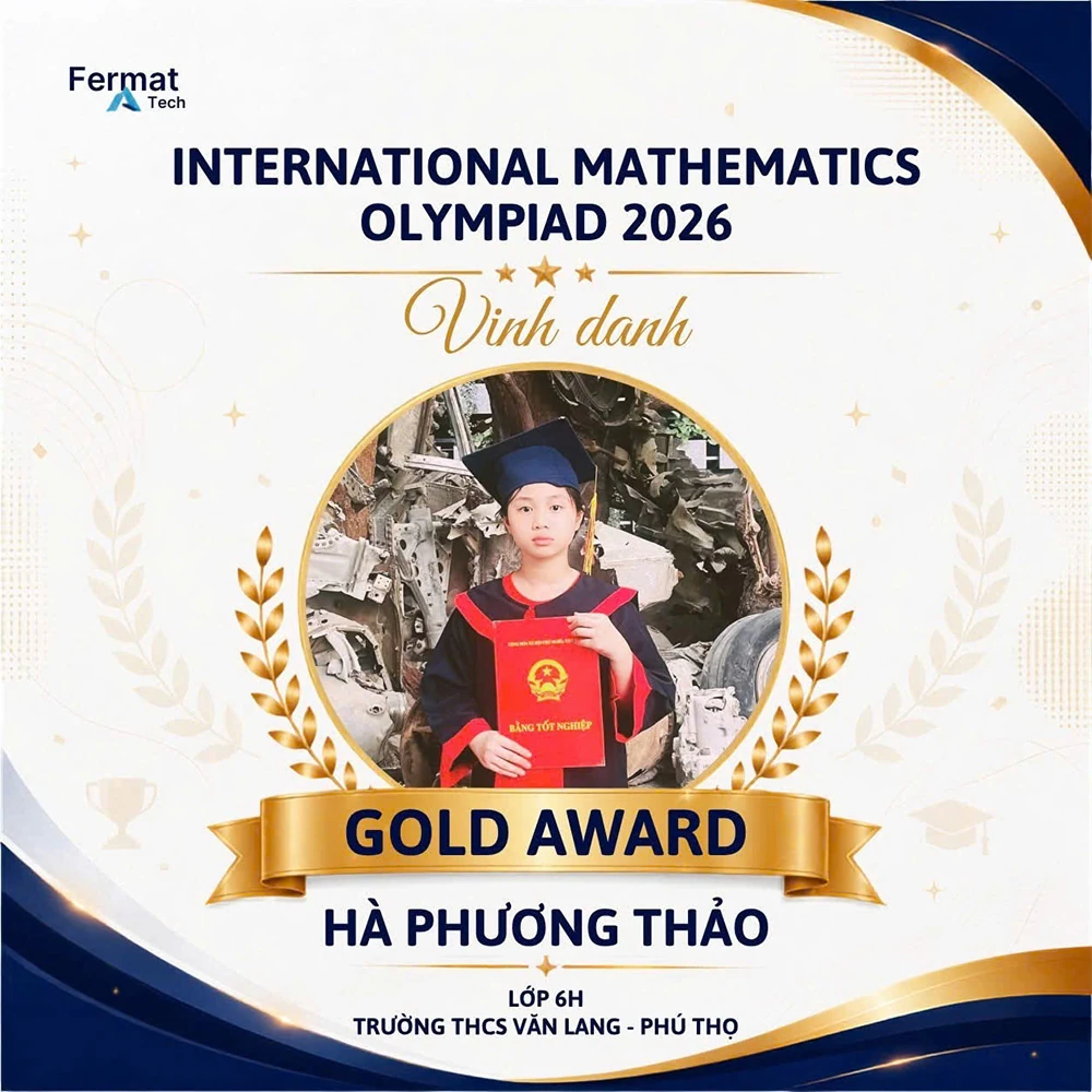 Học sinh Trường THCS Văn Lang đạt 30 giải tại Vòng quốc gia Kỳ thi Olympic Toán học quốc tế IMO 2026