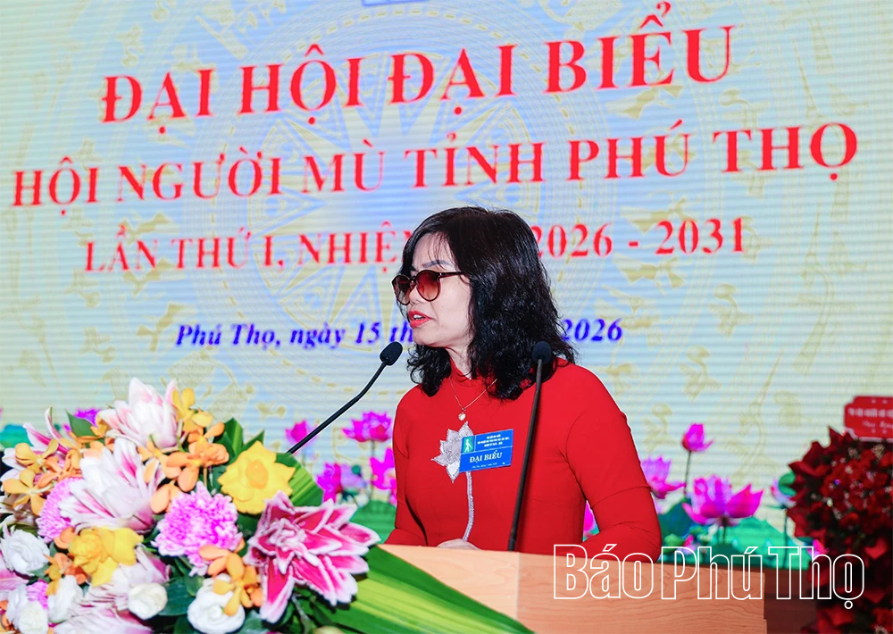 Đại hội đại biểu Hội Người mù tỉnh Phú Thọ lần thứ I thành công tốt đẹp