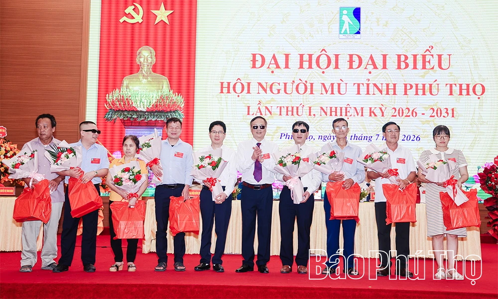 Đại hội đại biểu Hội Người mù tỉnh Phú Thọ lần thứ I thành công tốt đẹp