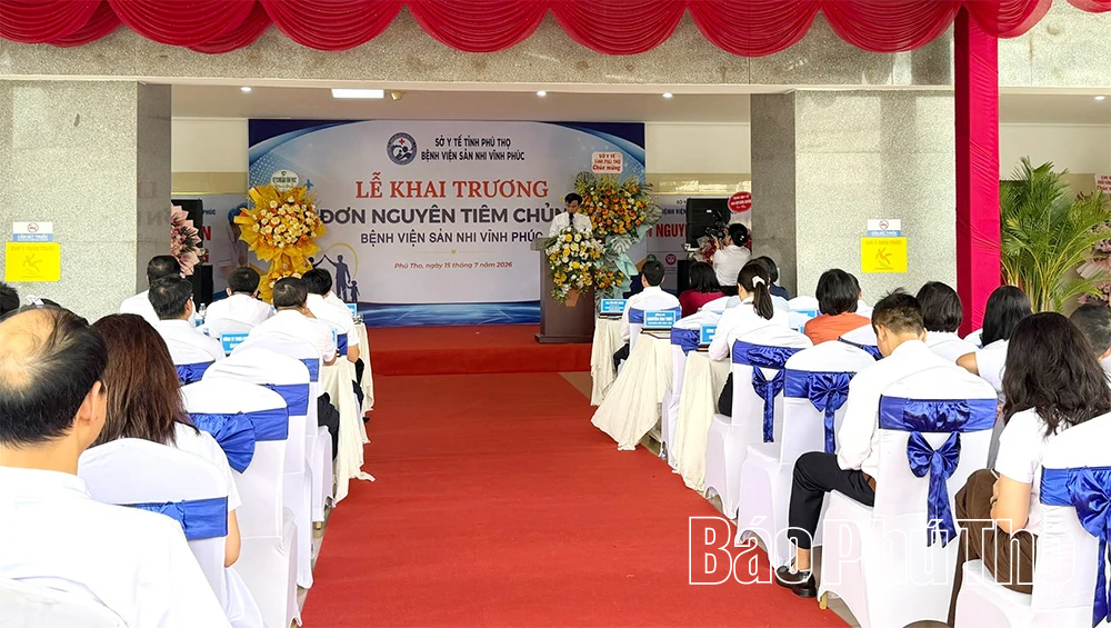 Bệnh viện Sản Nhi Vĩnh Phúc khai trương Đơn nguyên Tiêm chủng