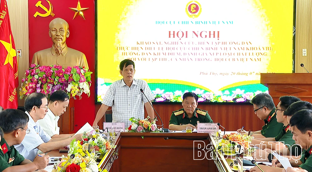 Khảo sát, nghiên cứu, biên tập hướng dẫn thực hiện điều lệ Hội Cựu chiến binh