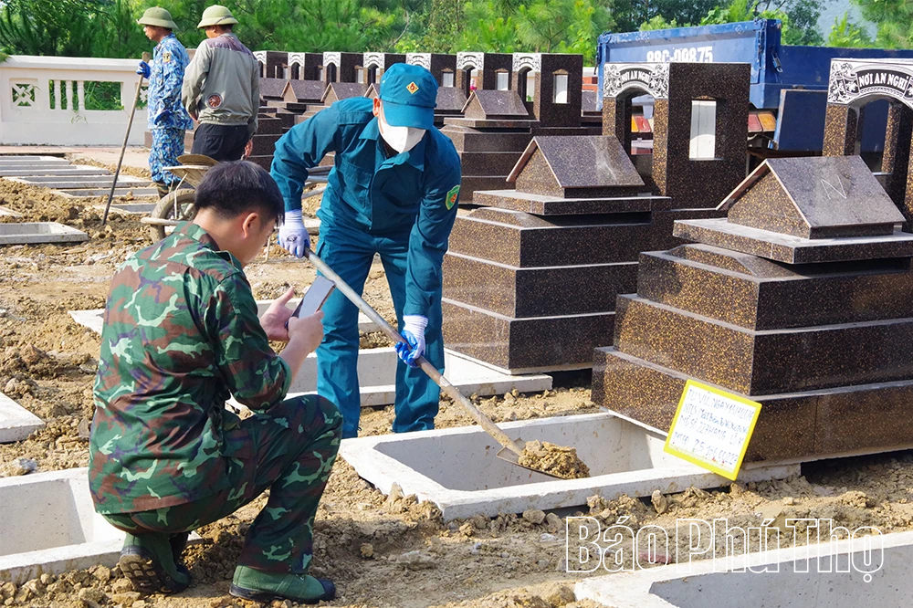Lấy mẫu hài cốt liệt sĩ: Chính xác, an toàn, trang nghiêm