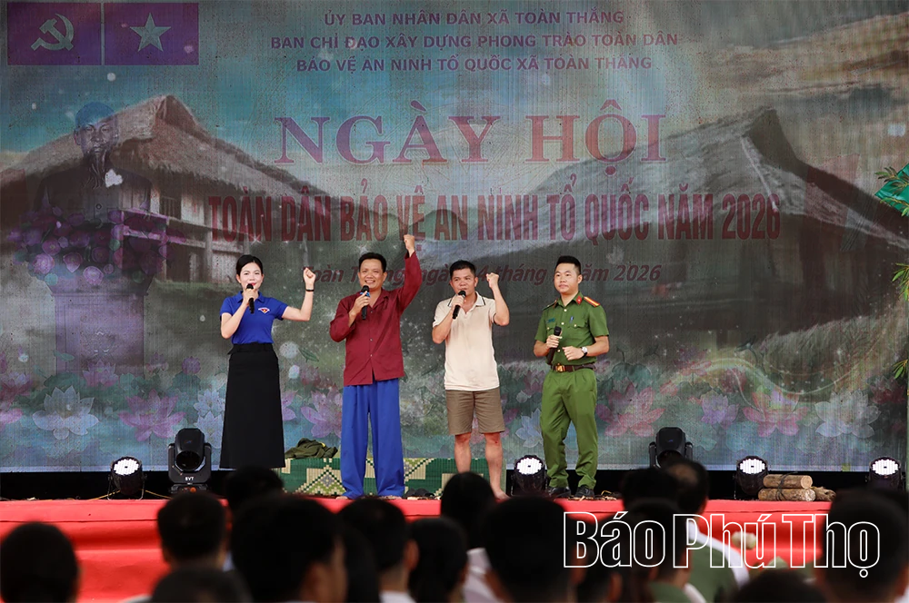 Xã Toàn Thắng tổ chức điểm Ngày hội Toàn dân bảo vệ an ninh Tổ quốc cấp tỉnh