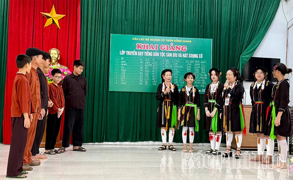 Giữ hồn văn hóa Sán Dìu từ những lớp học cộng đồng