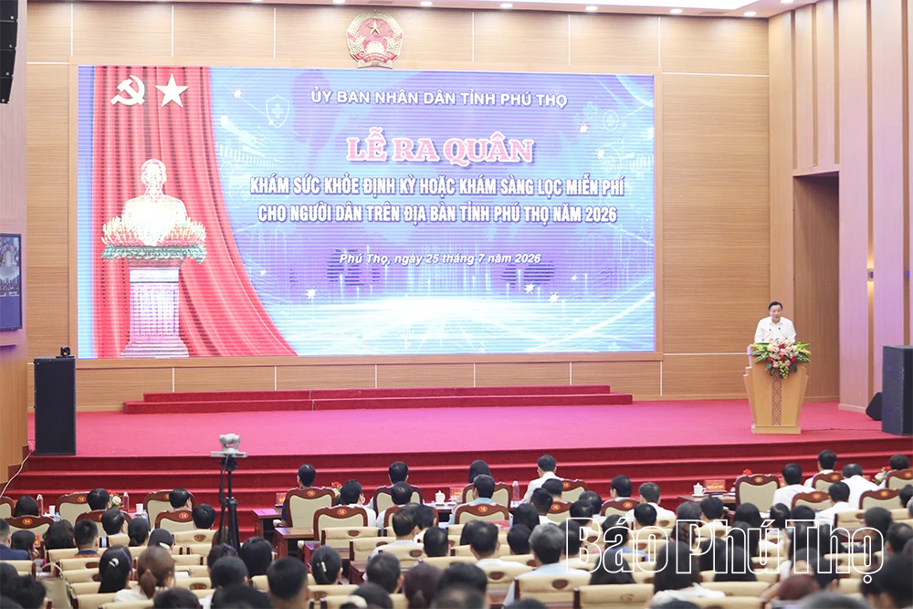 Phú Thọ ra quân khám sức khỏe miễn phí cho người dân năm 2026