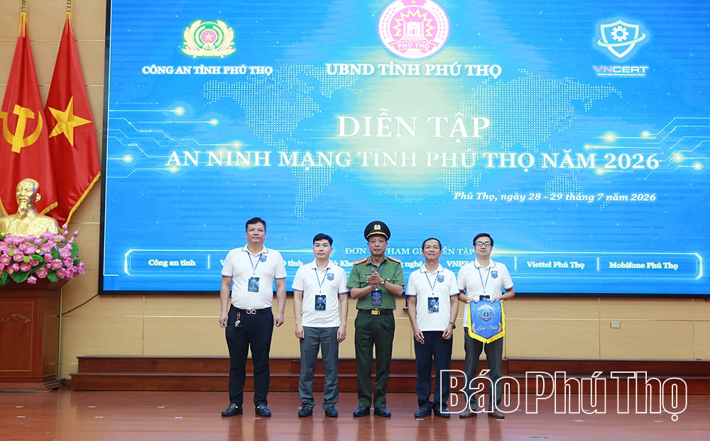 Diễn tập An ninh mạng tỉnh Phú Thọ năm 2026