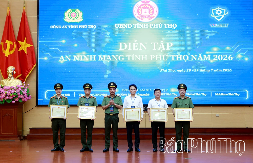 Diễn tập An ninh mạng tỉnh Phú Thọ năm 2026
